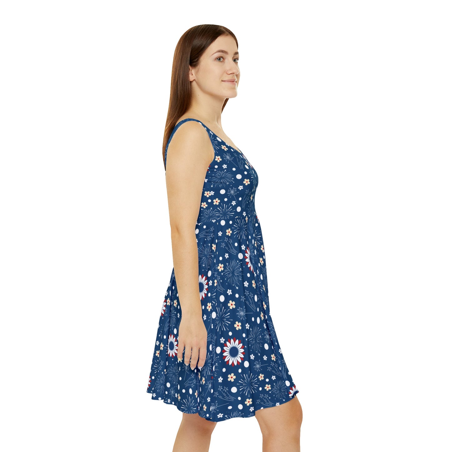 USA Daisy Fireworks Women's Skater Dress - Dress - Kristine Celestine