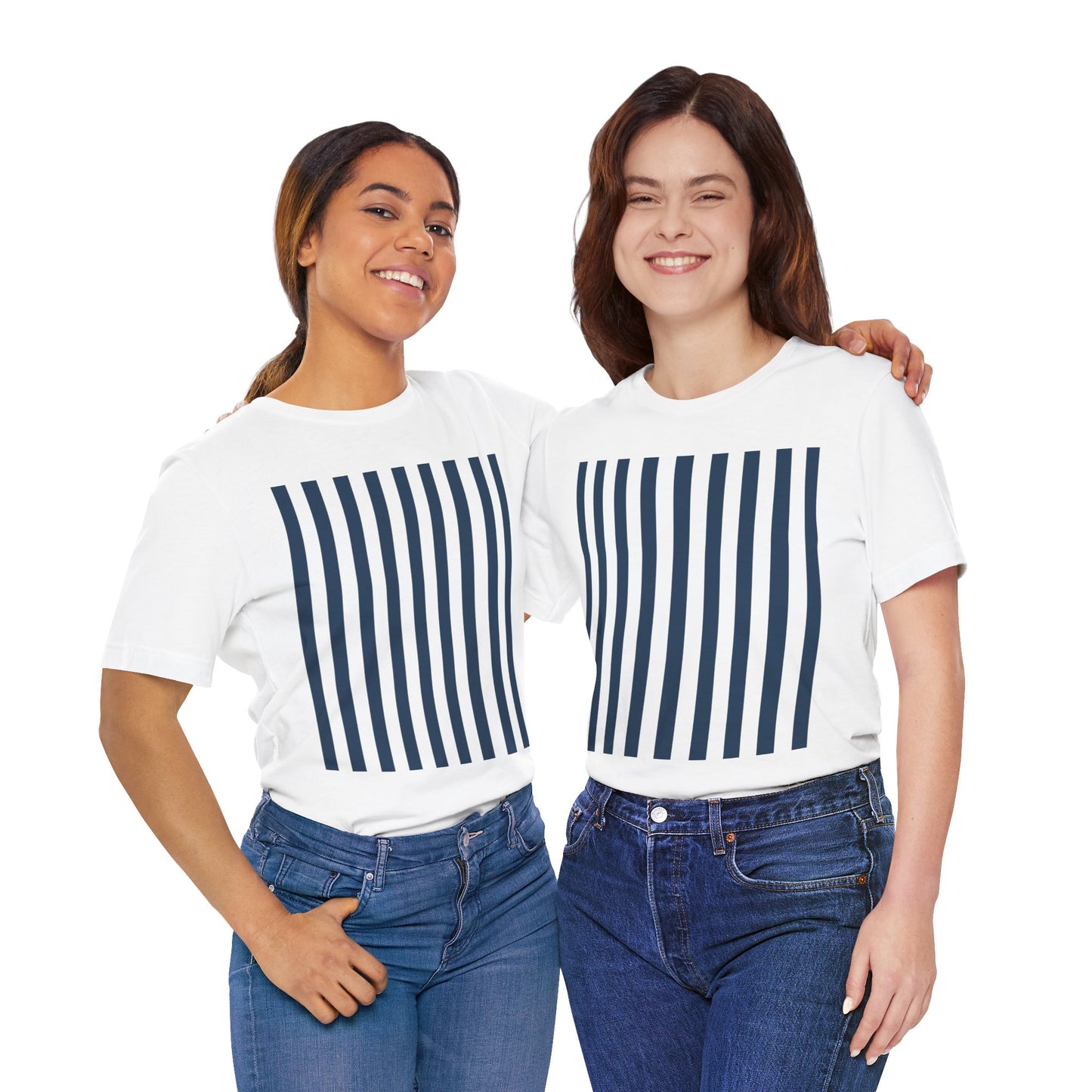 Navy Blue Stripes Shirt Royal Blue T-Shirts