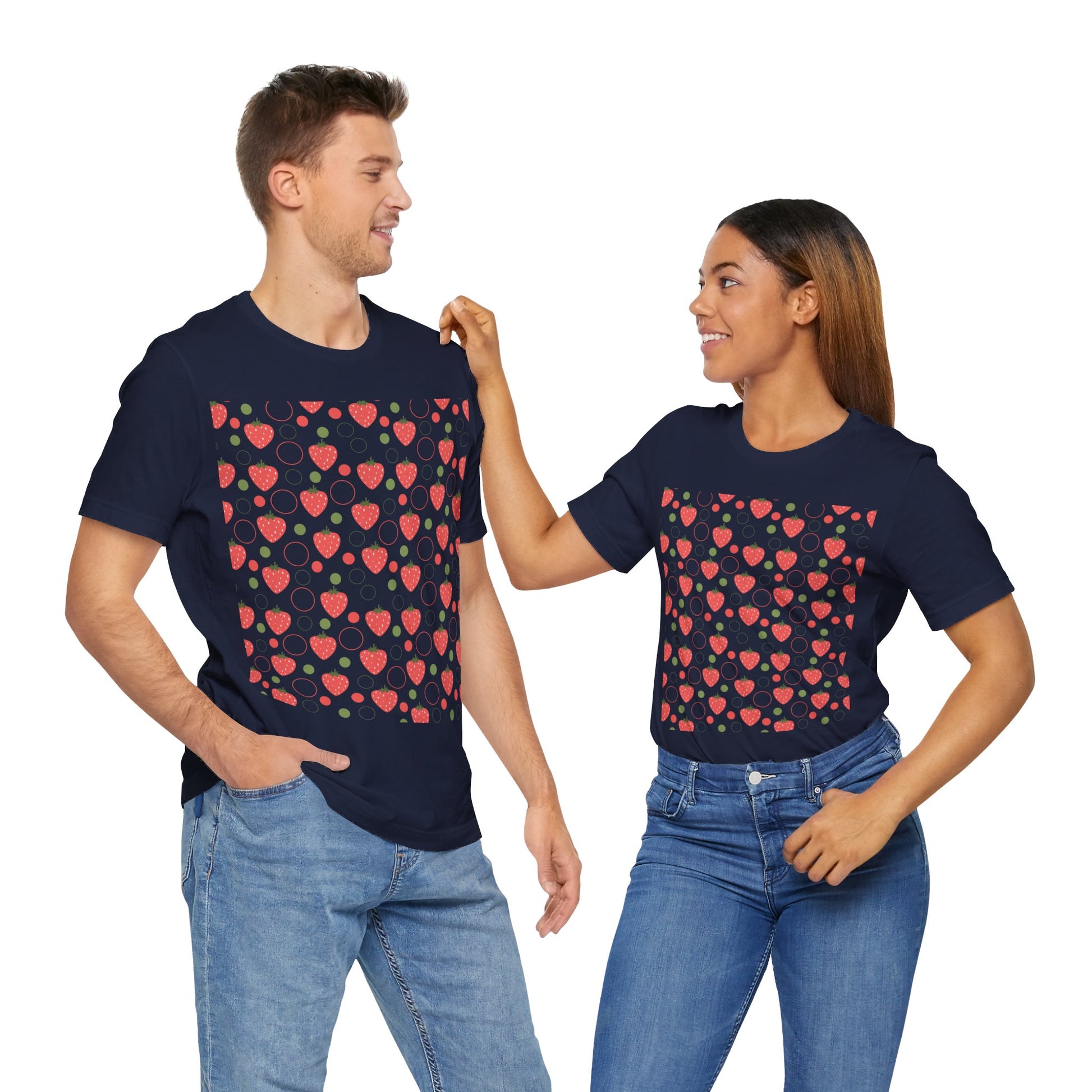 Red Strawberry Bubbles T - Shirt - T - Shirt - Kristine Celestine