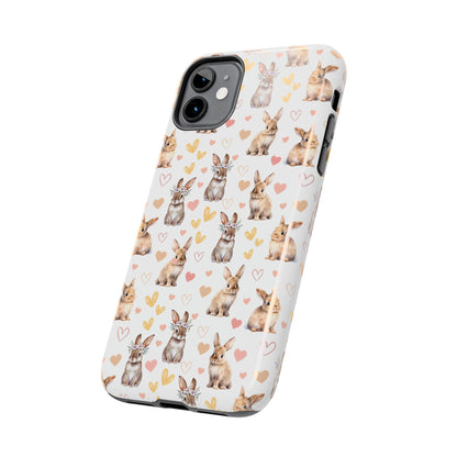 Bunny Love Tough Phone Case for iPhone and Samsung Galaxy