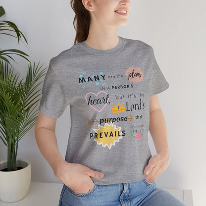 Proverbs 19:21 Bible Verse T-Shirt