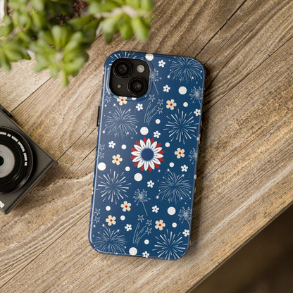 USA Daisy Fireworks Tough Phone Case for iPhone and Samsung Galaxy