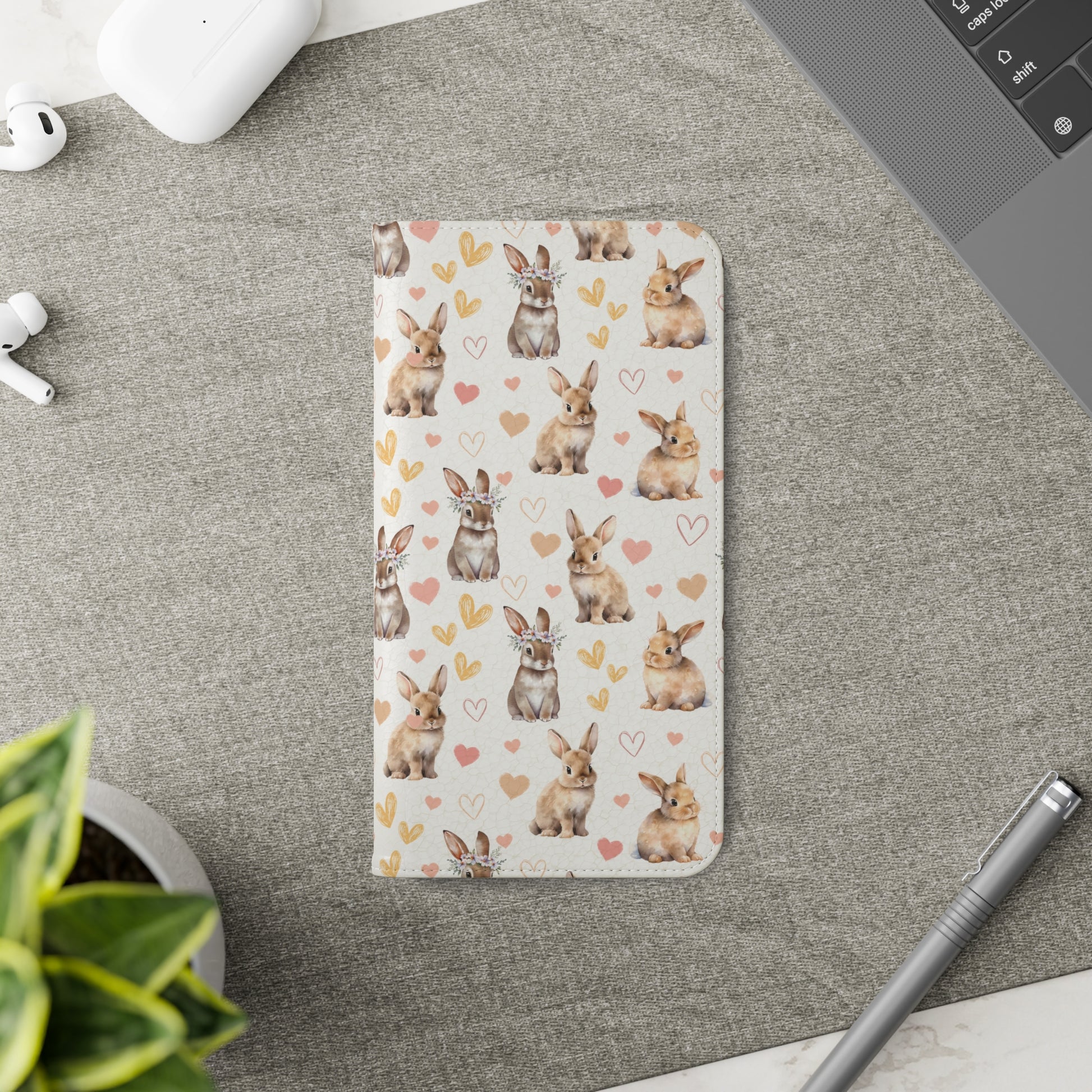 Bunny Love Flip Phone Case Cover with Pockets - Phone Case - Kristine Celestine