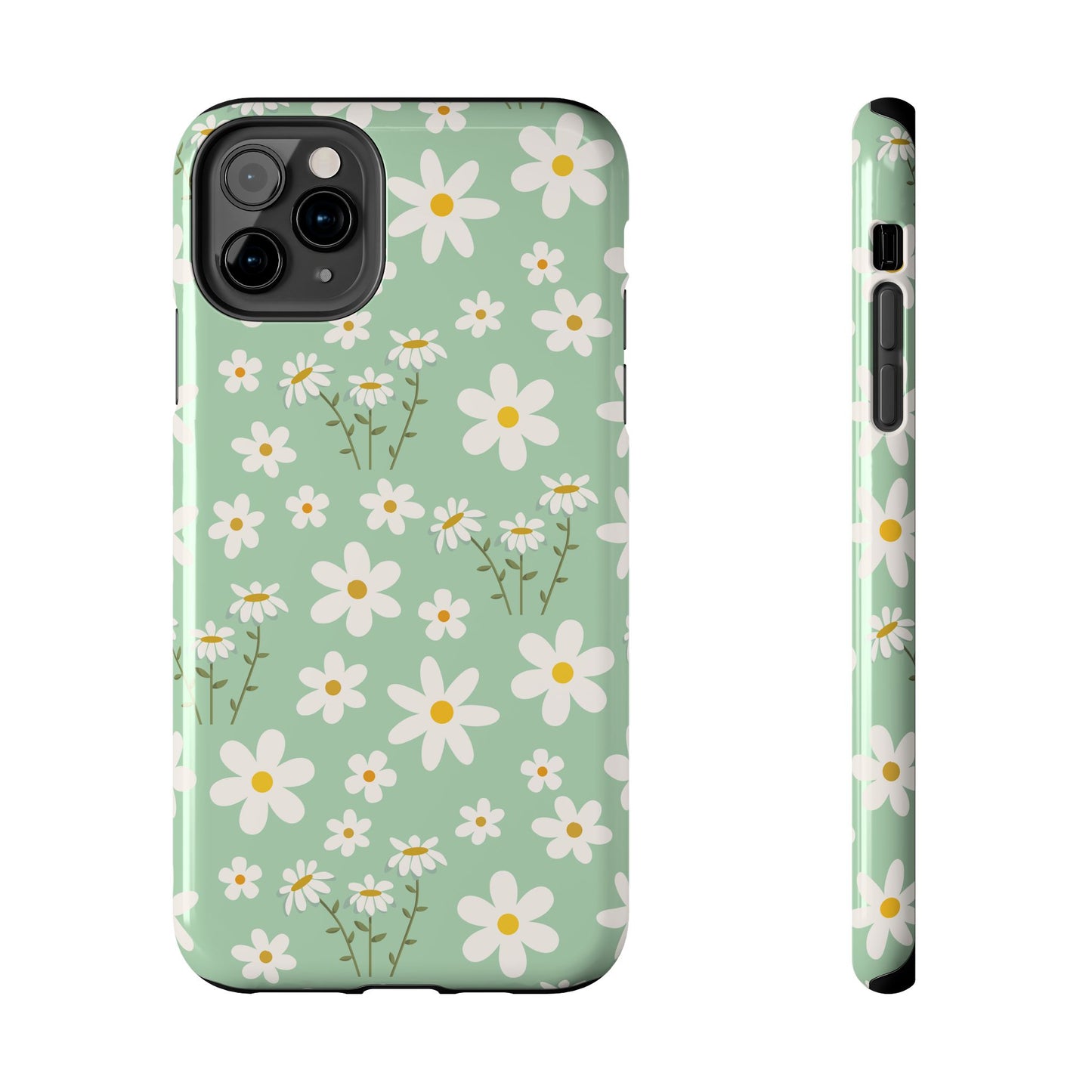 Mint Daisy Delight Tough Phone Case for iPhone and Samsung Galaxy