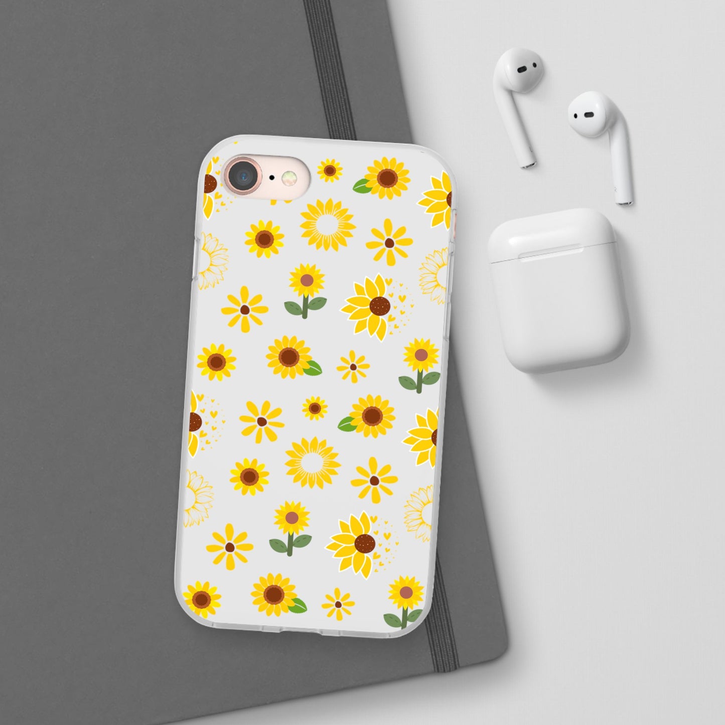 Sunflower Burst Flexible Phone Case iPhone Case Samsung Galaxy