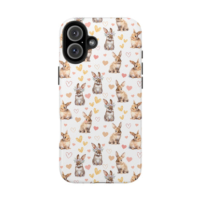 Bunny Love Tough Phone Case for iPhone and Samsung Galaxy