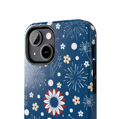 USA Daisy Fireworks Tough Phone Case for iPhone and Samsung Galaxy