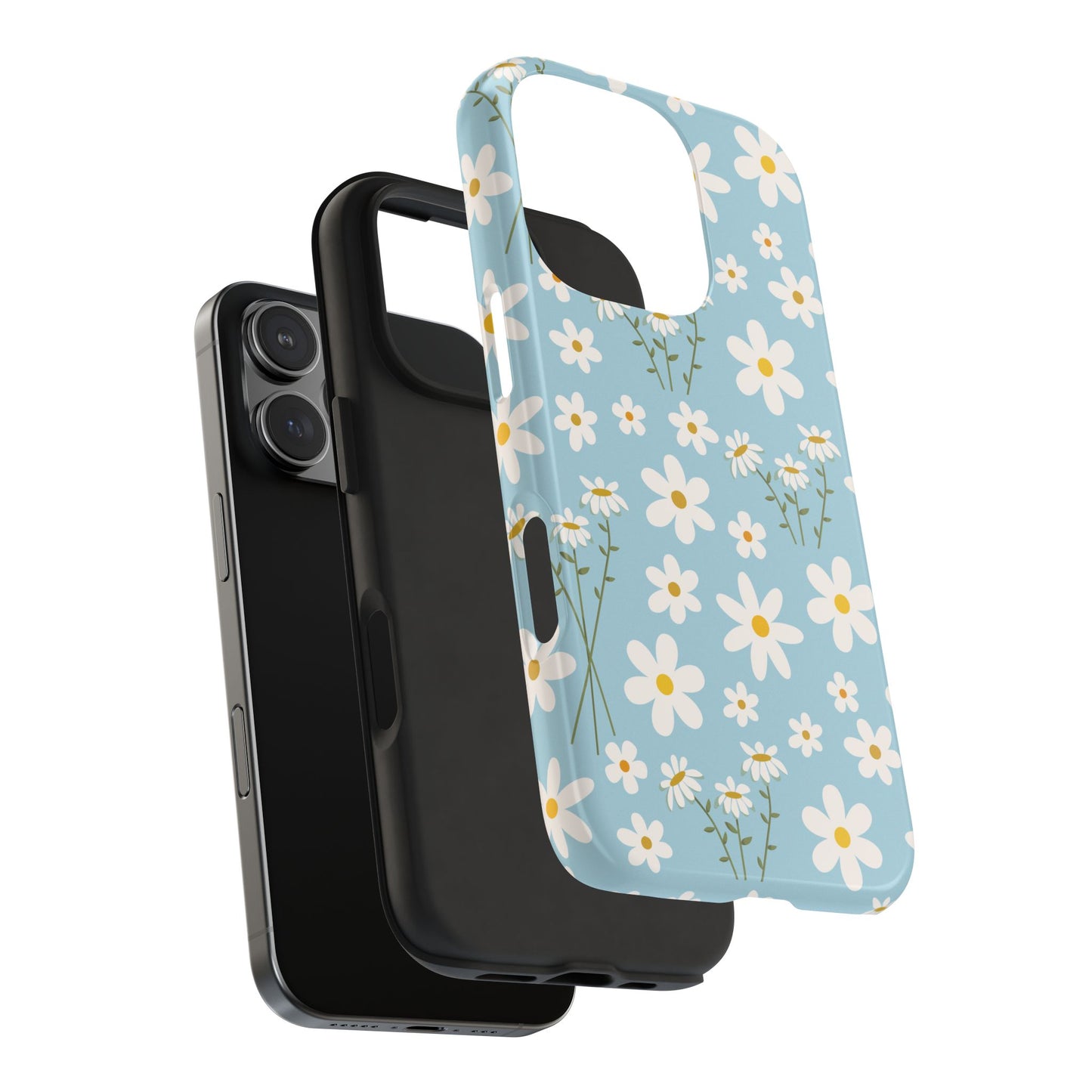 Sky Blue Daisy Tough Phone Case for iPhone and Samsung Galaxy