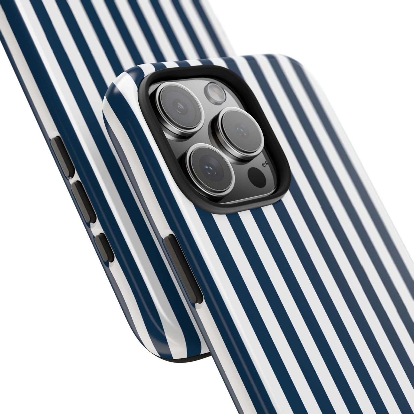 Navy Blue Stripes Tough Phone Case for iPhone and Samsung Galaxy