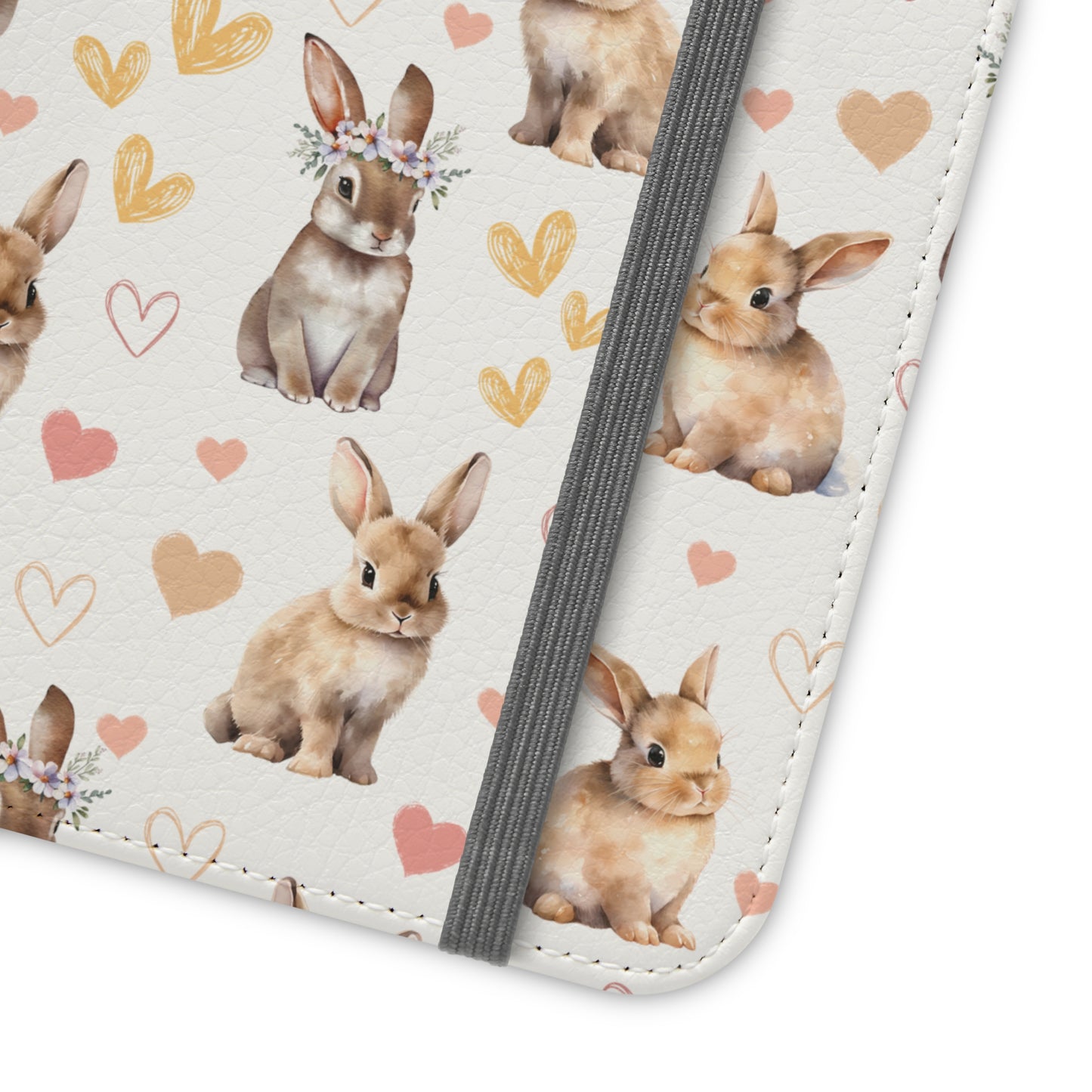 Bunny Love Flip Phone Case Cover with Pockets - Phone Case - Kristine Celestine