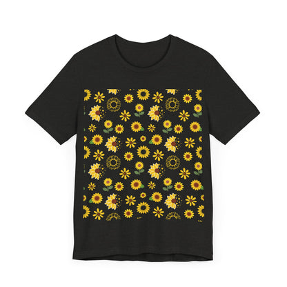 Camisa unisex con ráfaga de girasol