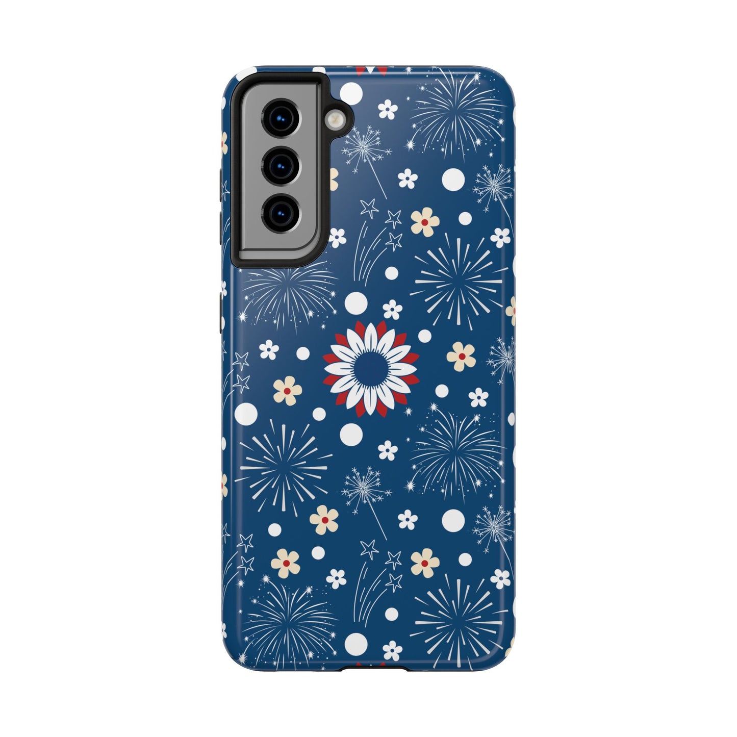 USA Daisy Fireworks Tough Phone Case for iPhone and Samsung Galaxy