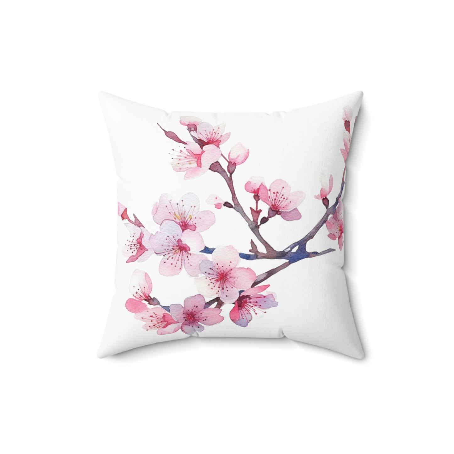 Lovely Cherry Blossom Square Pillow (vL) - Pillow - Kristine Celestine