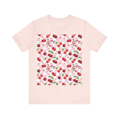 Cherry Checkerboard T - Shirt - T - Shirt - Kristine Celestine