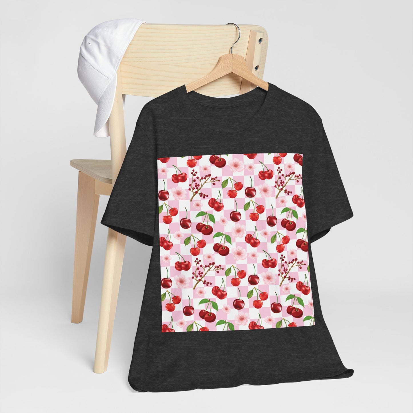 Cherry Checkerboard T - Shirt - T - Shirt - Kristine Celestine