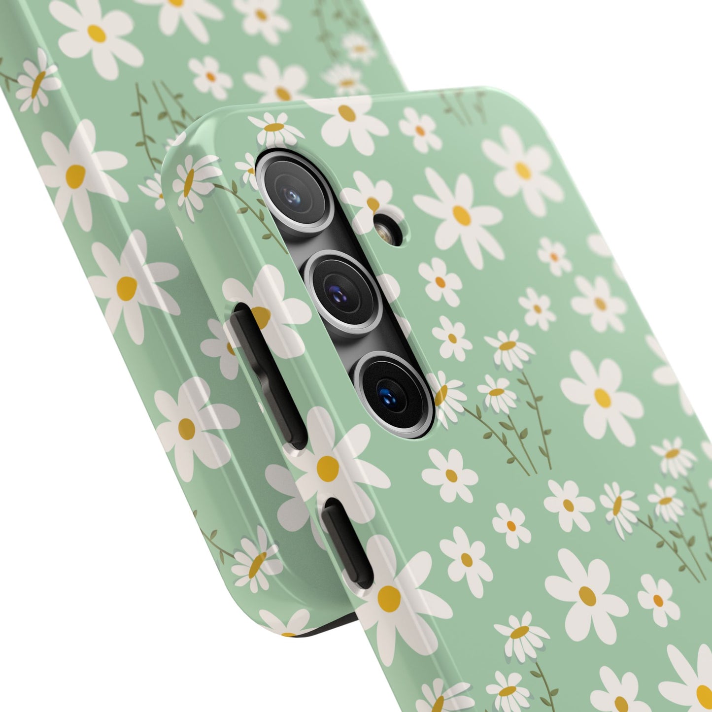 Mint Daisy Delight Tough Phone Case for iPhone and Samsung Galaxy