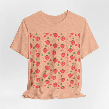 Red Strawberry Bubbles T - Shirt - T - Shirt - Kristine Celestine