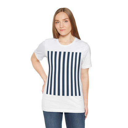 Navy Blue Stripes Shirt Royal Blue T-Shirts