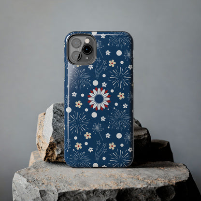 USA Daisy Fireworks Tough Phone Case for iPhone and Samsung Galaxy