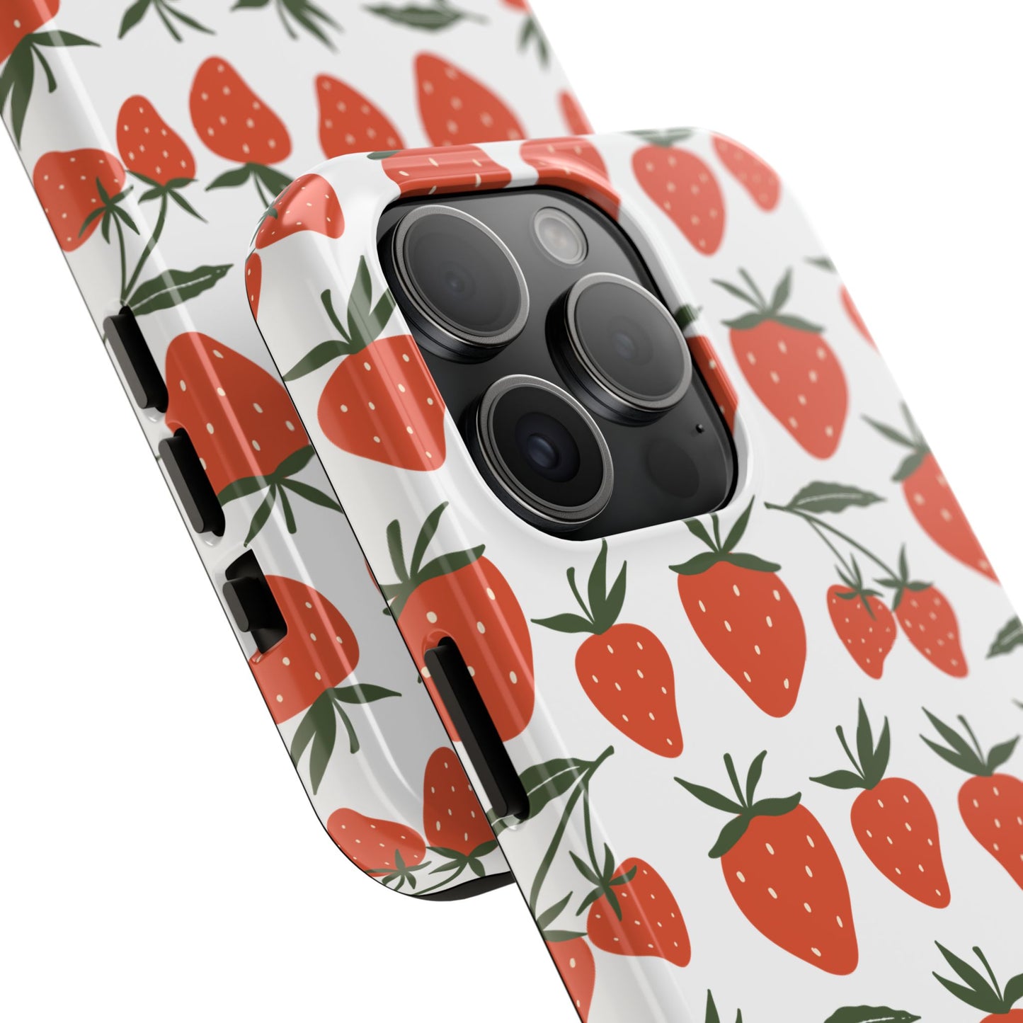 Tropical Strawberry Tough Phone Case for iPhone and Samsung Galaxy