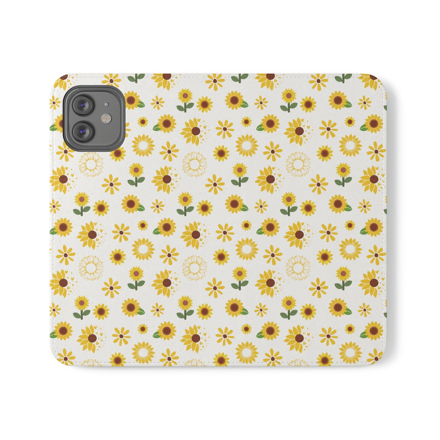 Sunflower Burst Flip Phone Case Cover with Pockets - Phone Case - Kristine Celestine