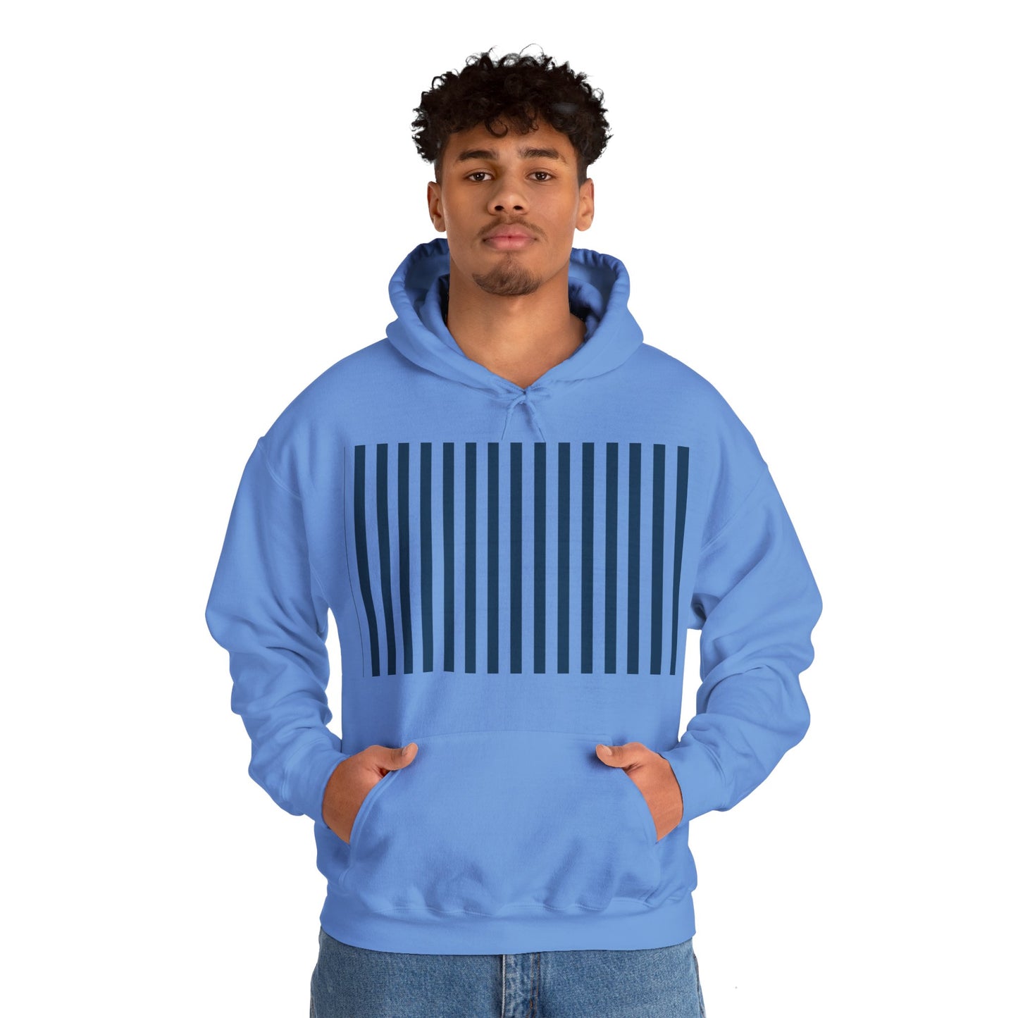 Navy Blue Stripes Hoodie - Hoodie - Kristine Celestine