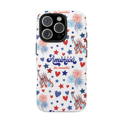 America the Beautiful Tough Phone Case for iPhone and Samsung Galaxy