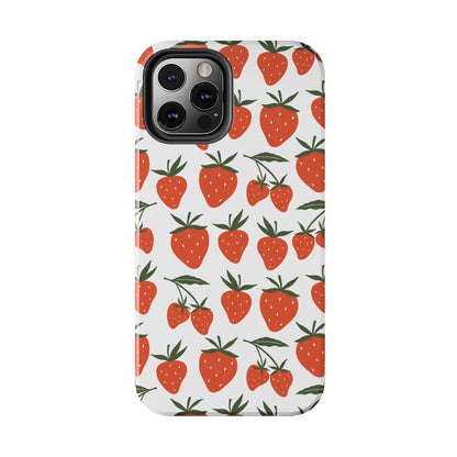 Tropical Strawberry Tough Phone Case for iPhone and Samsung Galaxy