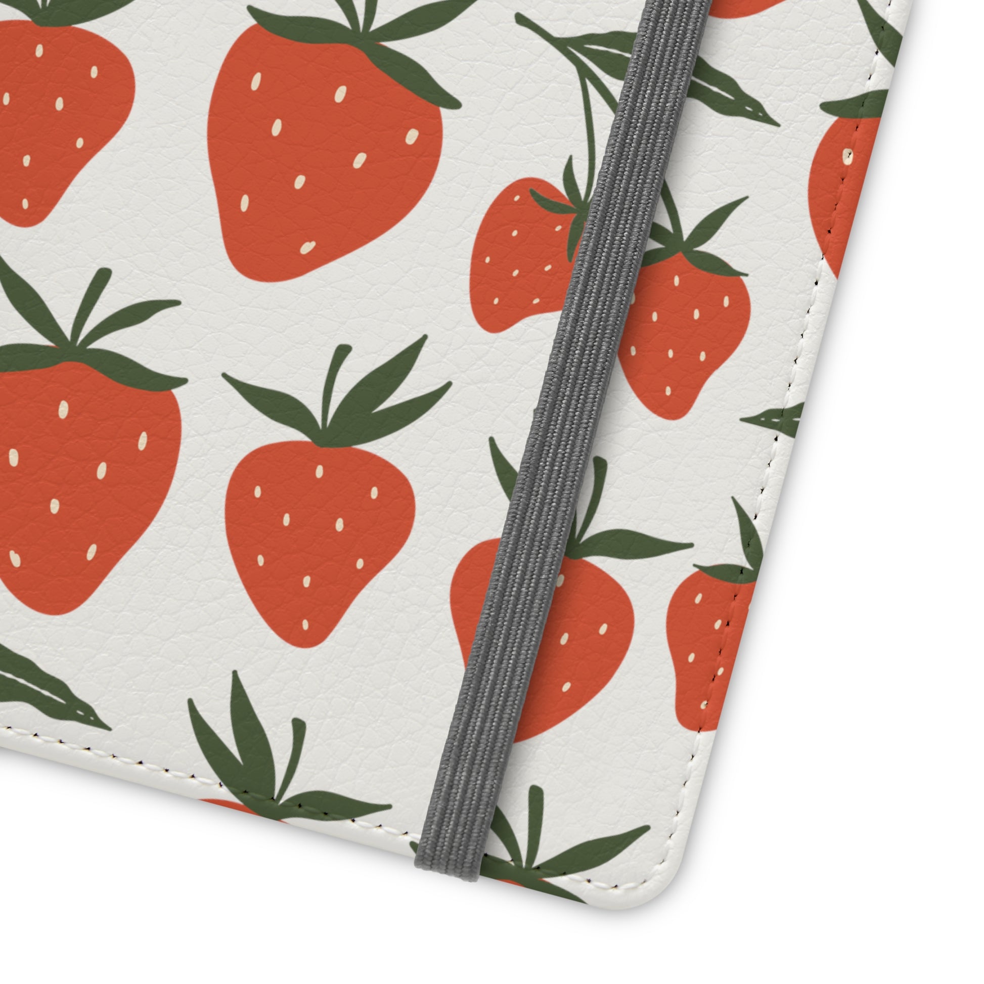 Tropical Strawberry Flip Phone Case Cover with Pockets - Phone Case - Printify - Kristine Celestine