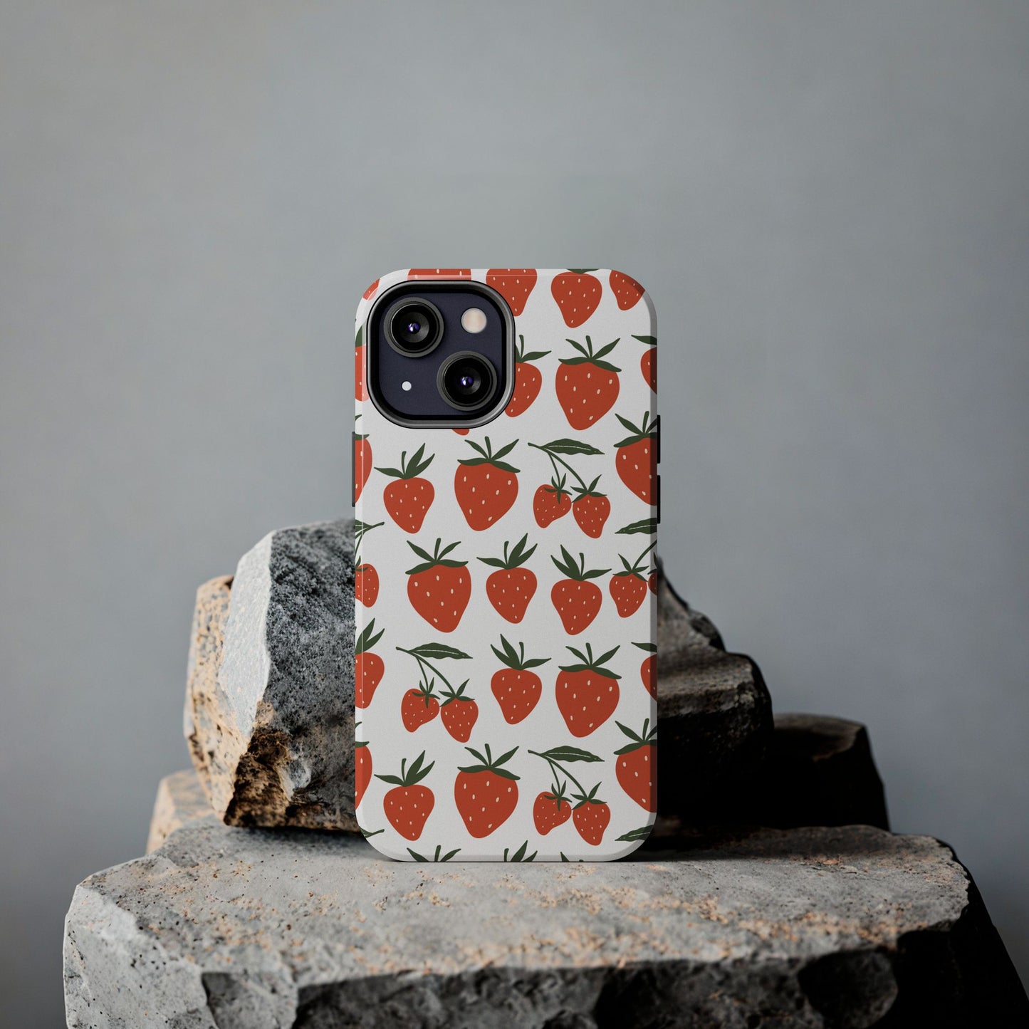 Tropical Strawberry Tough Phone Case for iPhone and Samsung Galaxy