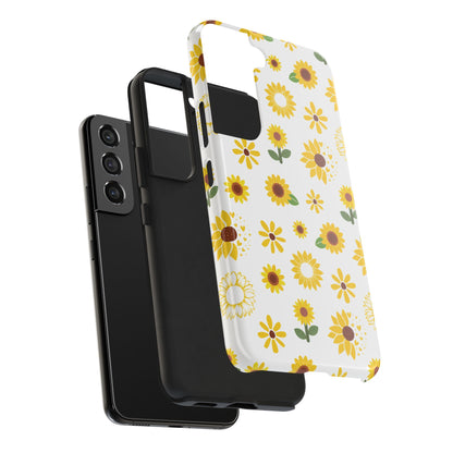 Sunflower Burst Tough Phone Case for iPhone and Samsung Galaxy