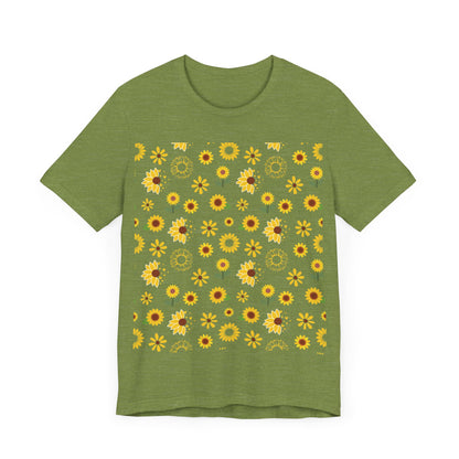 Sunflower Burst T - Shirt - T - Shirt - Kristine Celestine