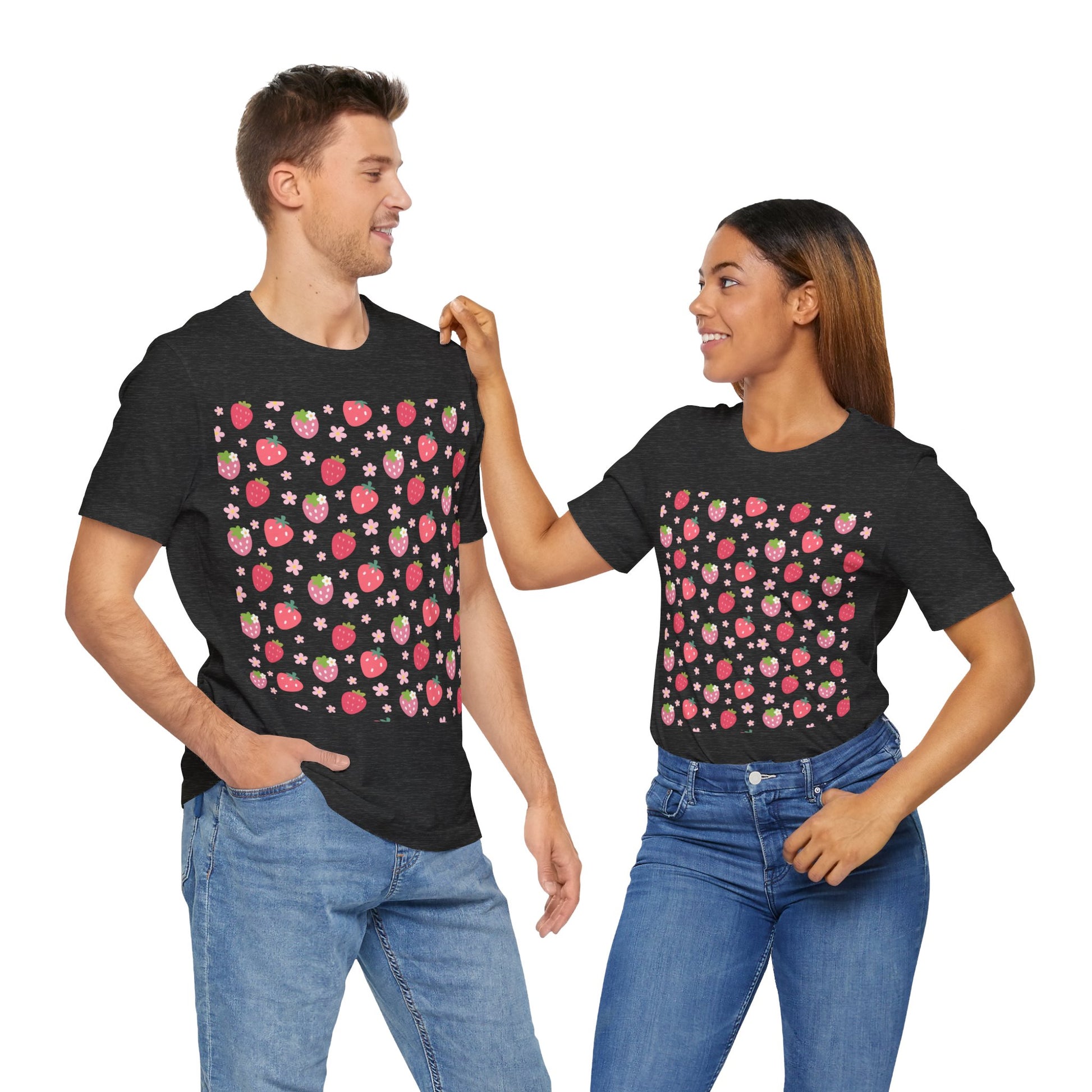 Strawberries and Daisies T - Shirt - T - Shirt - Kristine Celestine