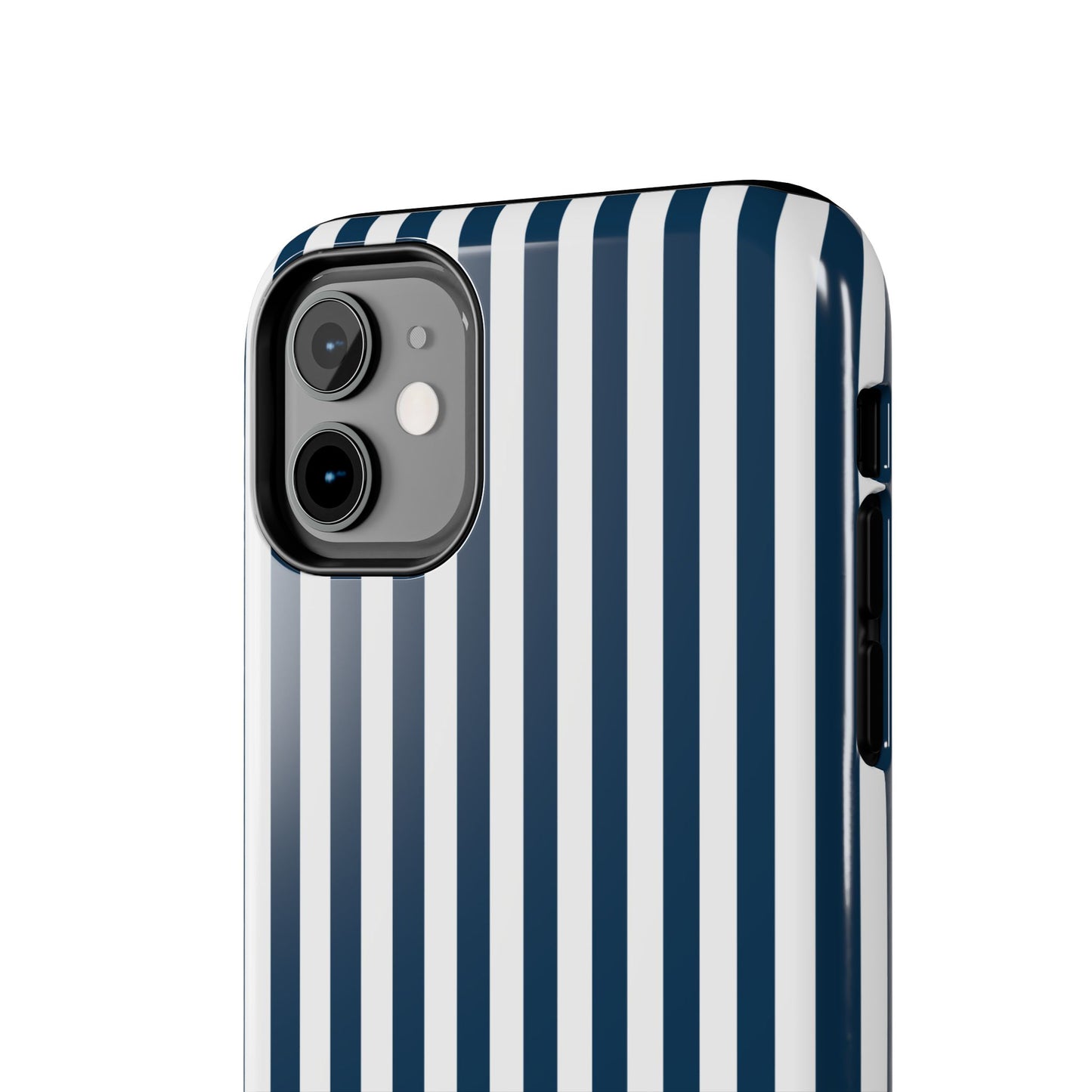 Navy Blue Stripes Tough Phone Case for iPhone and Samsung Galaxy