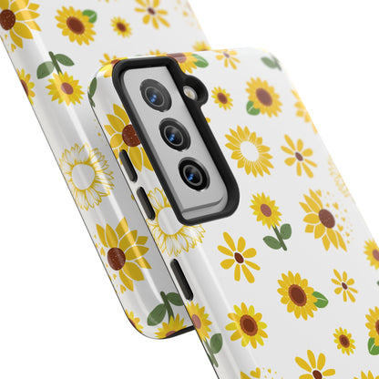 Sunflower Burst Tough Phone Case for iPhone and Samsung Galaxy