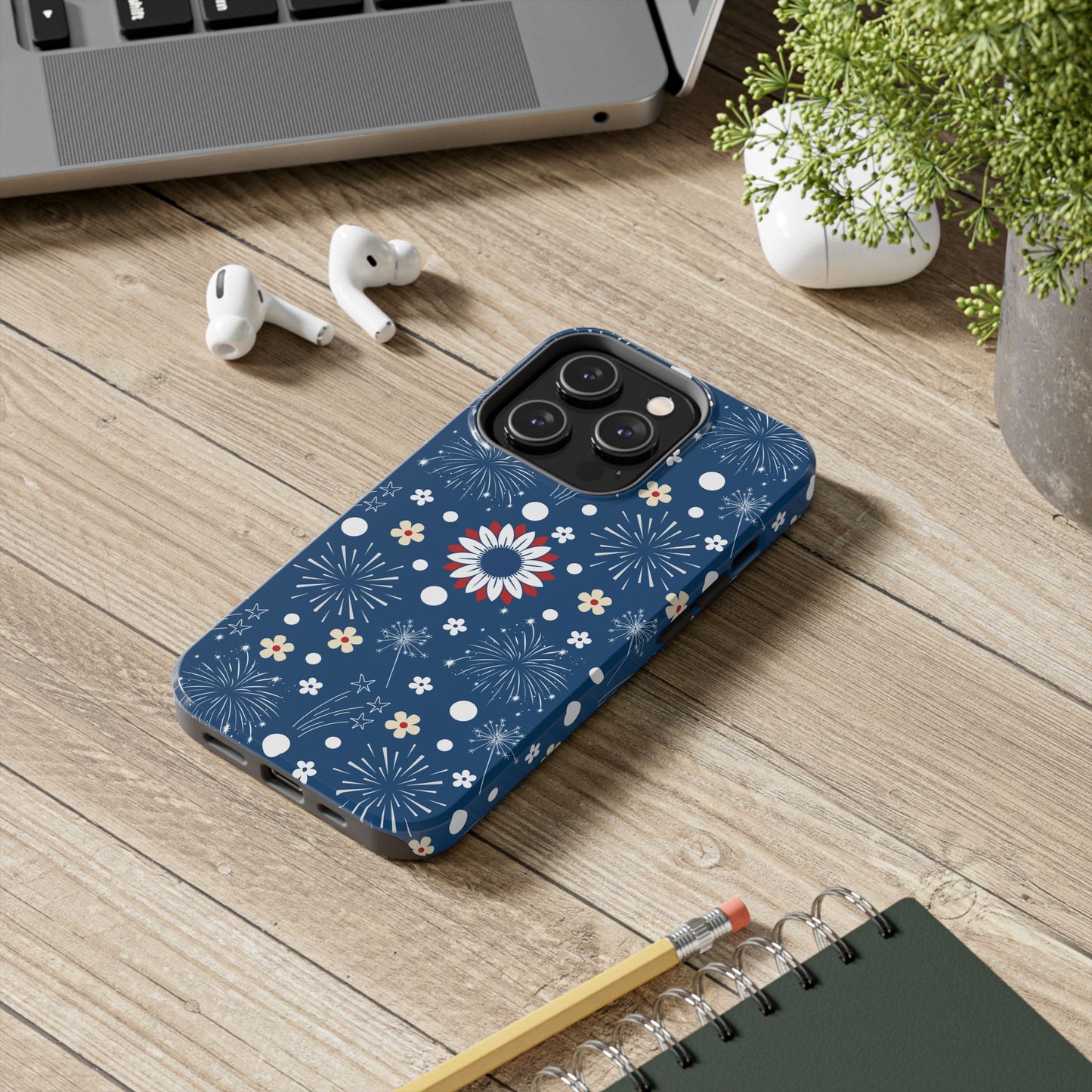 USA Daisy Fireworks Tough Phone Case for iPhone and Samsung Galaxy