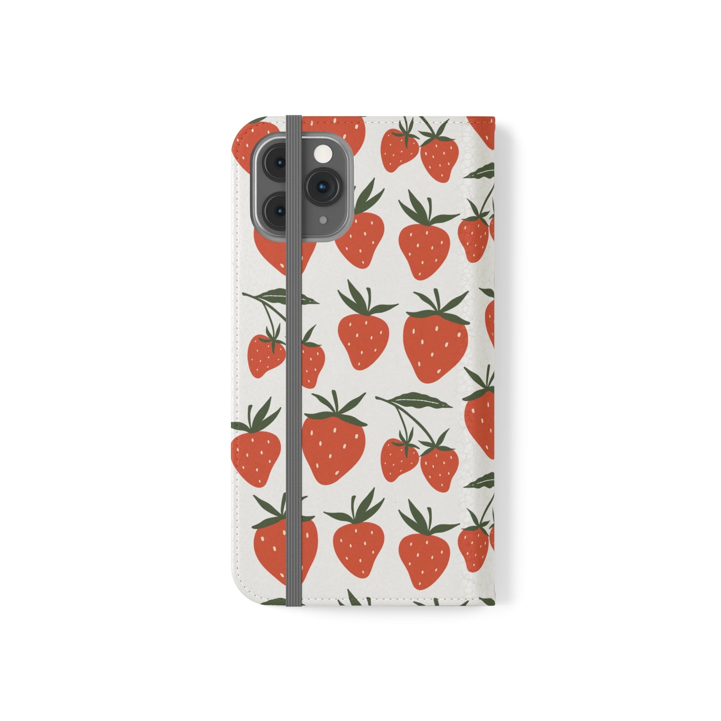 Tropical Strawberry Flip Phone Case Cover with Pockets - Phone Case - Kristine Celestine