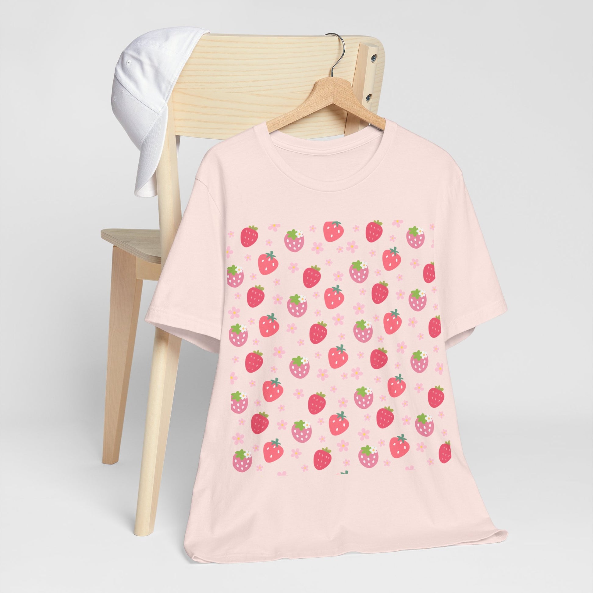 Strawberries and Daisies T - Shirt - T - Shirt - Kristine Celestine