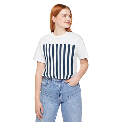 Navy Blue Stripes Shirt Royal Blue T-Shirts