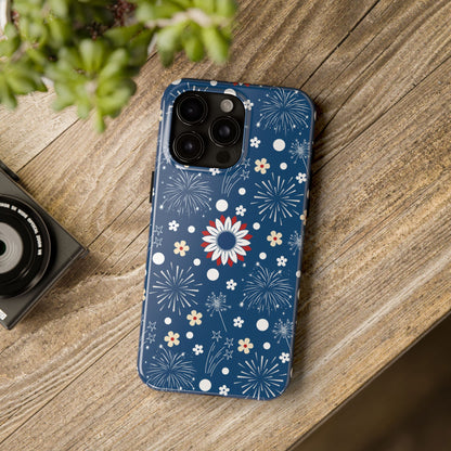 USA Daisy Fireworks Tough Phone Case for iPhone and Samsung Galaxy