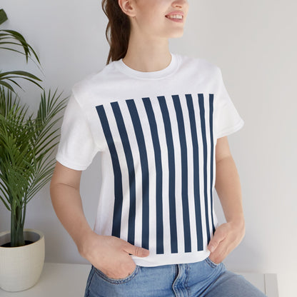 Navy Blue Stripes Shirt Royal Blue T-Shirts