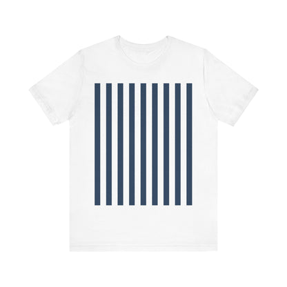 Navy Blue Stripes Shirt Royal Blue T-Shirts