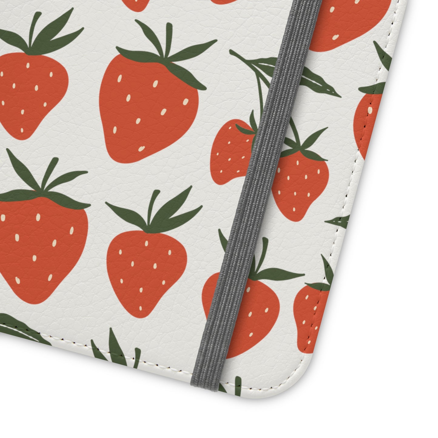 Tropical Strawberry Flip Phone Case Cover with Pockets - Phone Case - Kristine Celestine