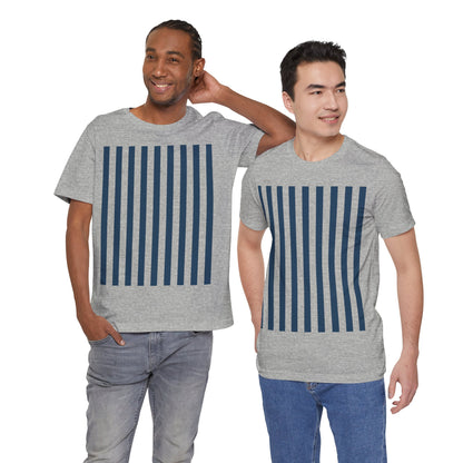 Navy Blue Stripes Shirt Royal Blue T-Shirts