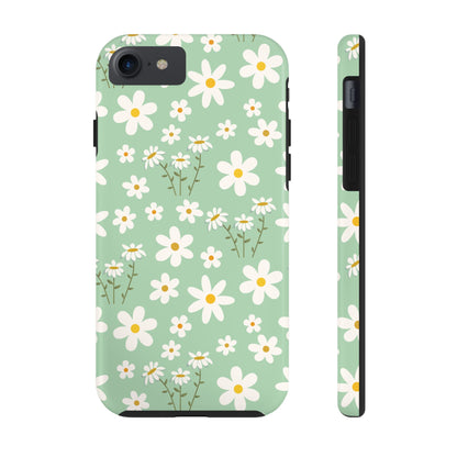 Mint Daisy Delight Tough Phone Case for iPhone and Samsung Galaxy