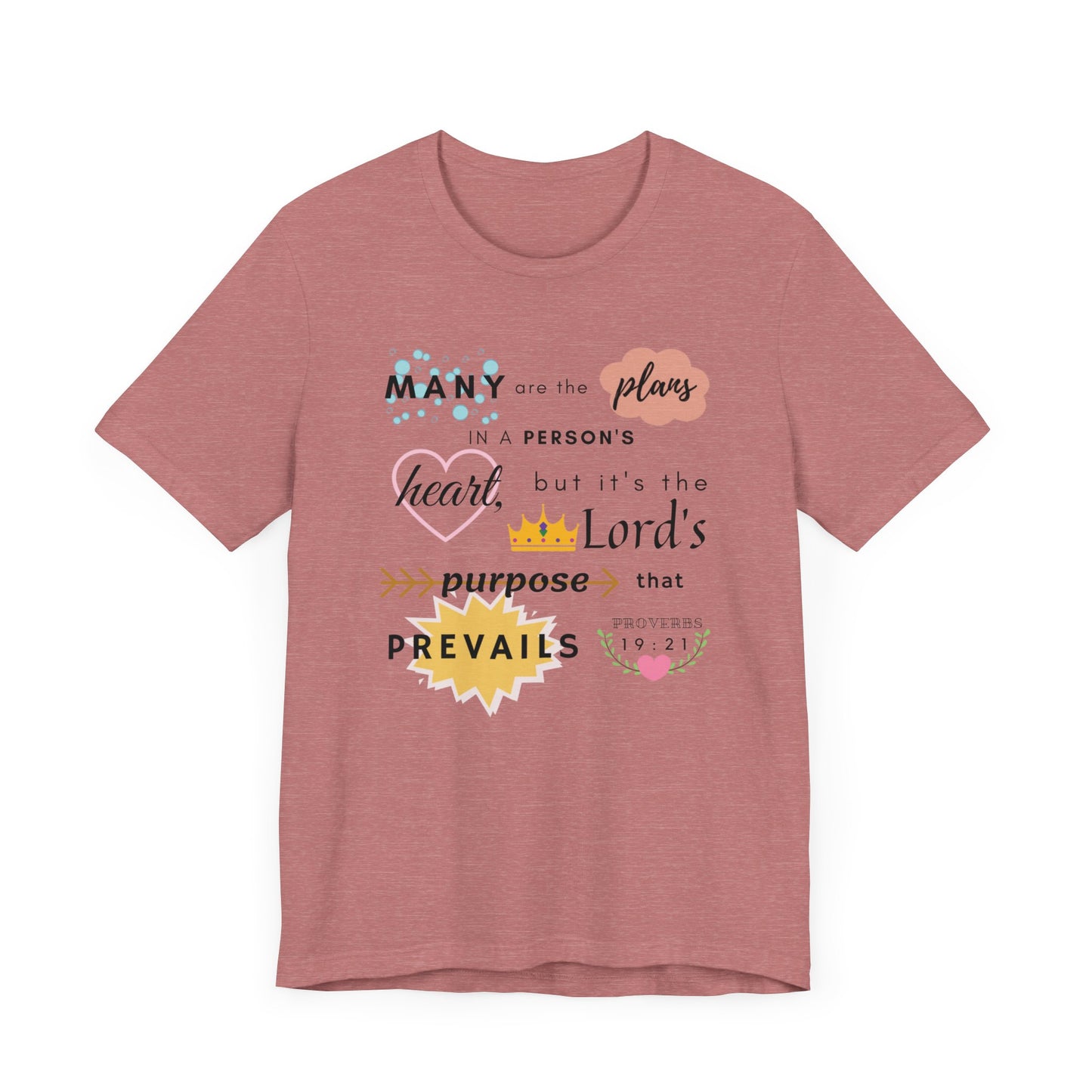 Proverbs 19:21 Bible Verse T-Shirt