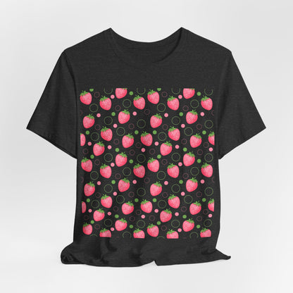 Pink Strawberry Bubbles T - Shirt - T - Shirt - Kristine Celestine