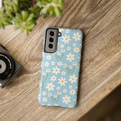 Sky Blue Daisy Tough Phone Case for iPhone and Samsung Galaxy