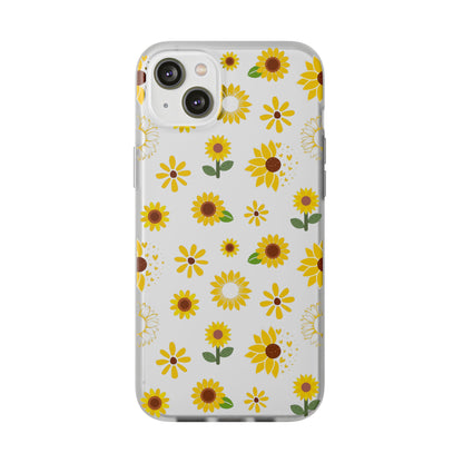 Sunflower Burst Flexible Phone Case iPhone Case Samsung Galaxy