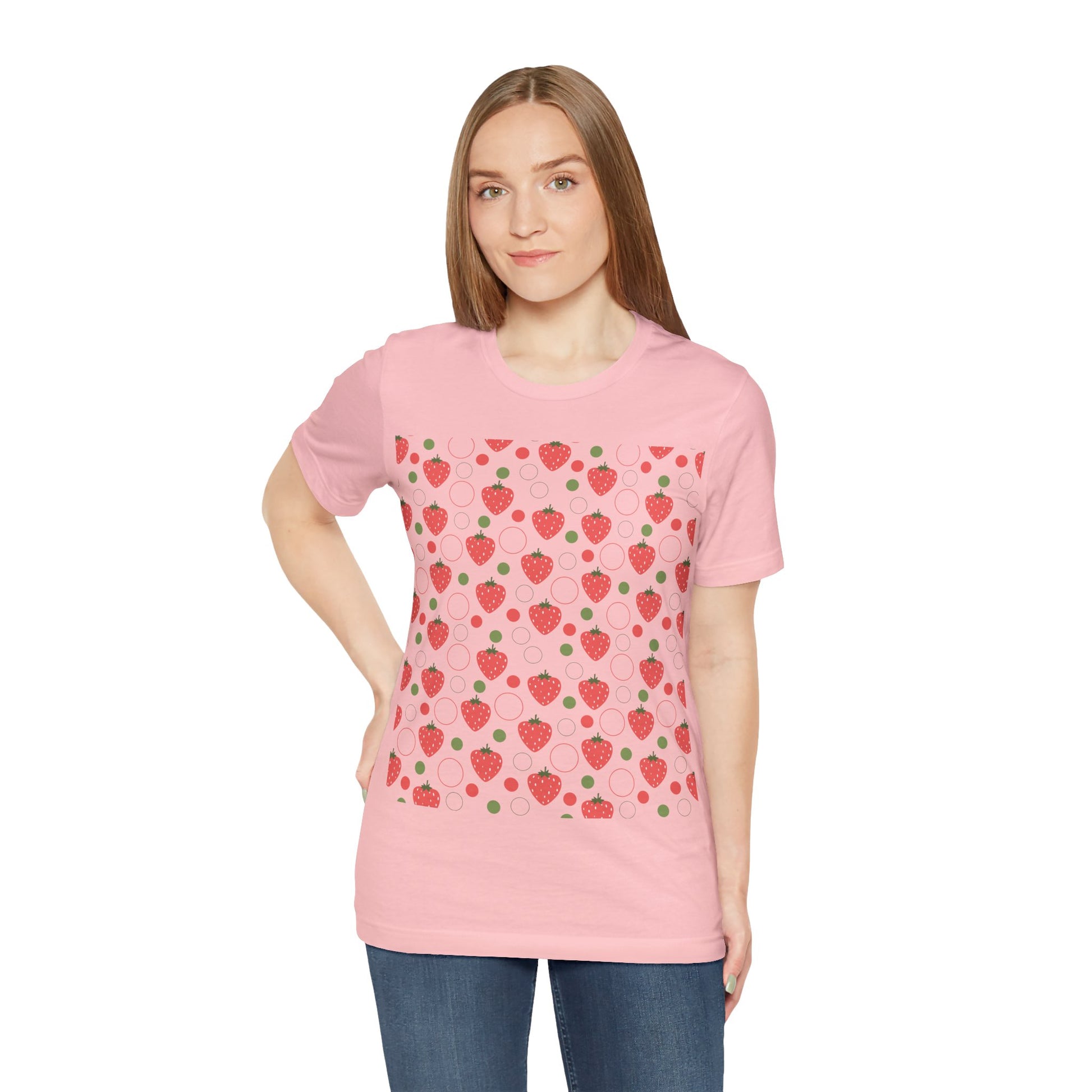 Red Strawberry Bubbles T - Shirt - T - Shirt - Kristine Celestine